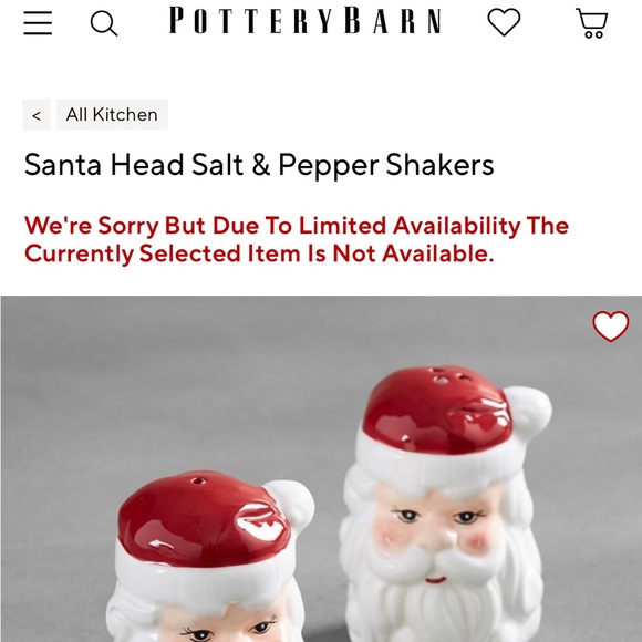 Pottery Barn Hand Painted Nostalgic Style Santa Head Salt & Pepper Shakers 🎅🏻 - Picture 13 of 13